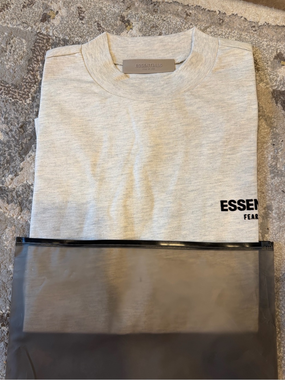 Brand New Fear of God Essentials Light Oatmeal T-Shirt